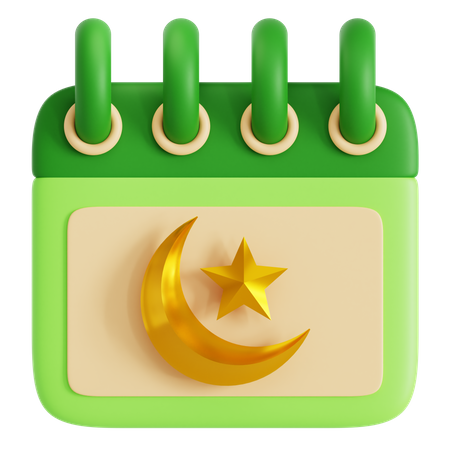 Calendário do Ramadã  3D Icon