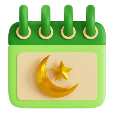 Calendário do Ramadã  3D Icon