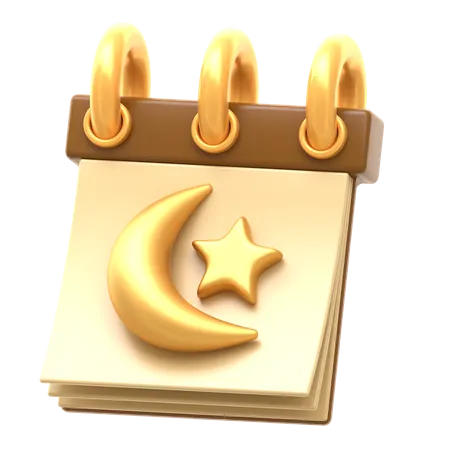 Calendario de ramadán  3D Icon