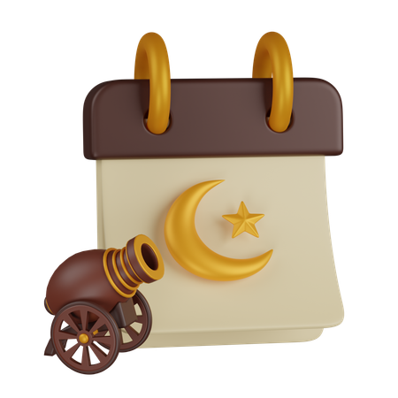 Calendarios de ramadán  3D Icon