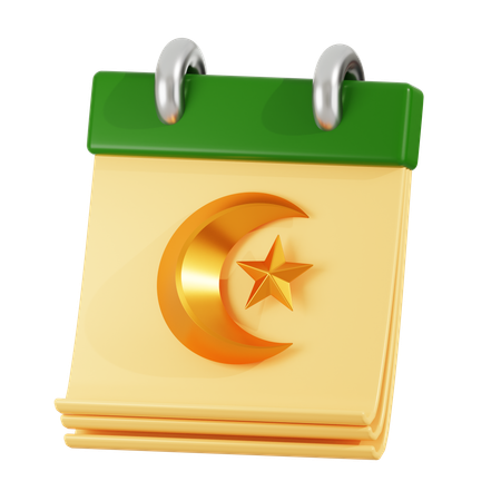 Calendário do Ramadã  3D Icon