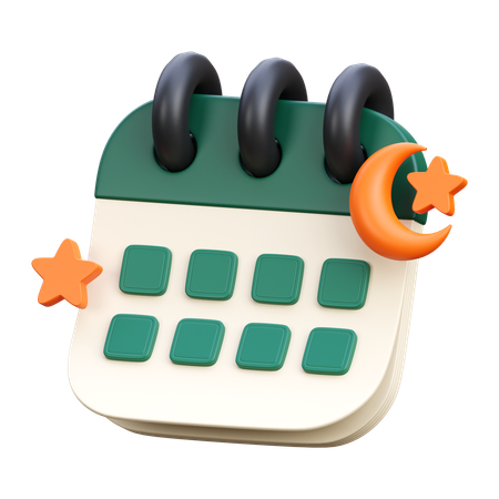 Calendario de Ramadán  3D Icon