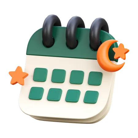 Calendario de Ramadán  3D Icon