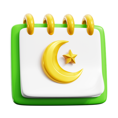Calendário do Ramadã  3D Icon