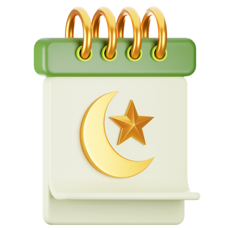 Calendário do Ramadã  3D Icon