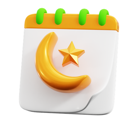 Calendario de Ramadán  3D Icon