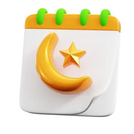 Calendario de Ramadán  3D Icon