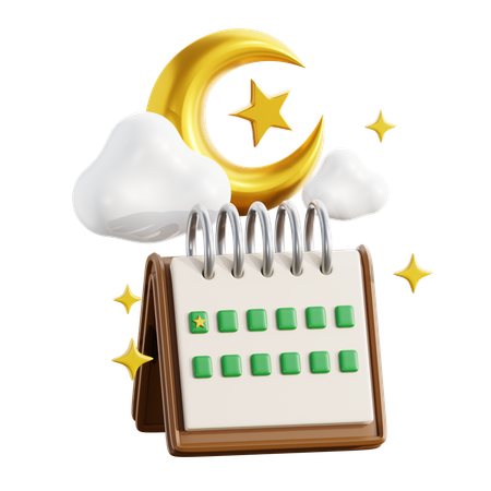 Calendario de Ramadán  3D Icon