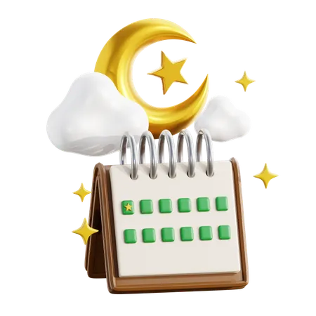 Calendario de Ramadán  3D Icon