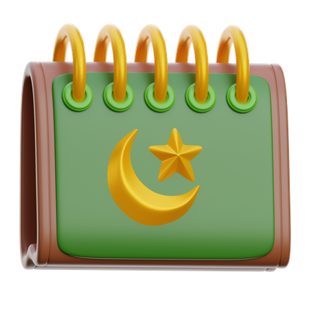 Calendario de Ramadán  3D Icon