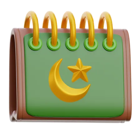 Calendario de Ramadán  3D Icon