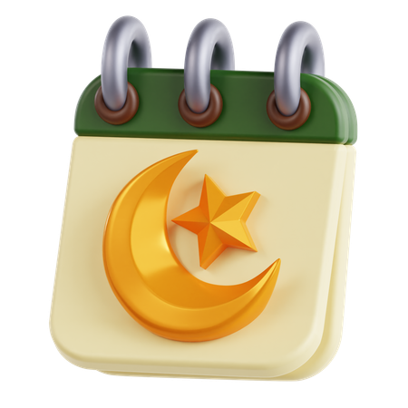 Calendario de Ramadán  3D Icon