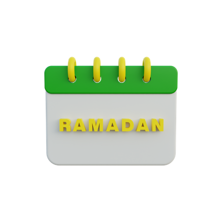 Calendario de Ramadán  3D Icon