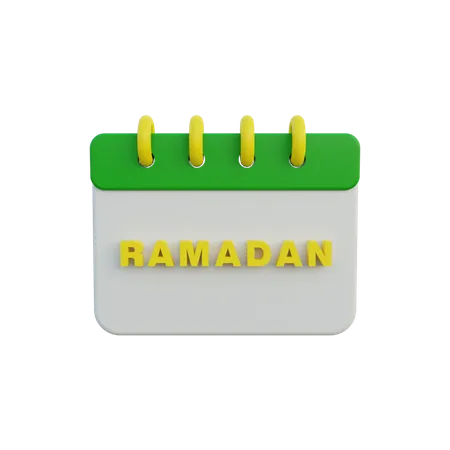 Calendario de Ramadán  3D Icon