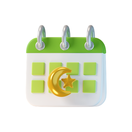 Calendario de Ramadán  3D Icon