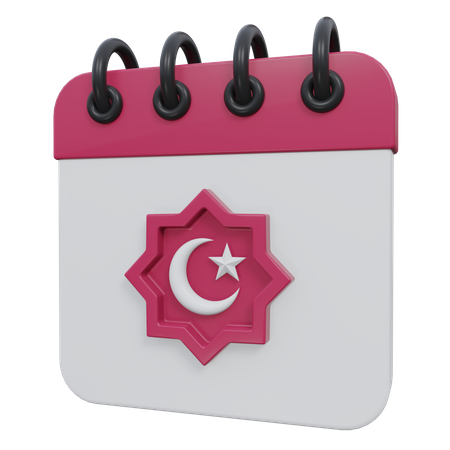 Calendario de Ramadán  3D Icon