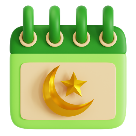 Calendario de Ramadán  3D Icon