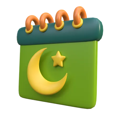 Calendario de Ramadán  3D Icon