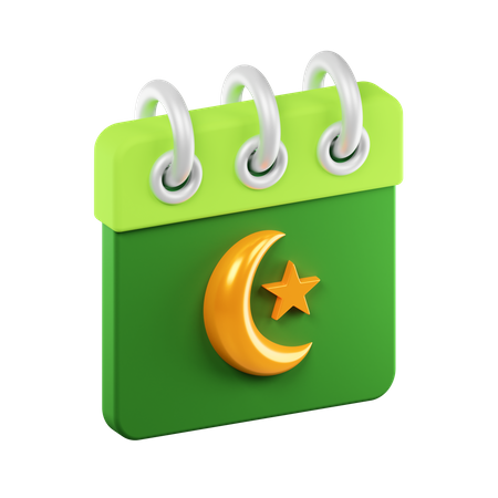 Calendario de Ramadán  3D Icon