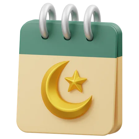 Calendário do Ramadã  3D Icon