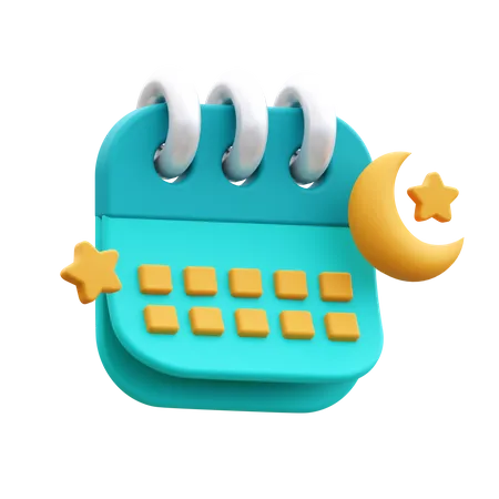 Calendario de Ramadán  3D Icon