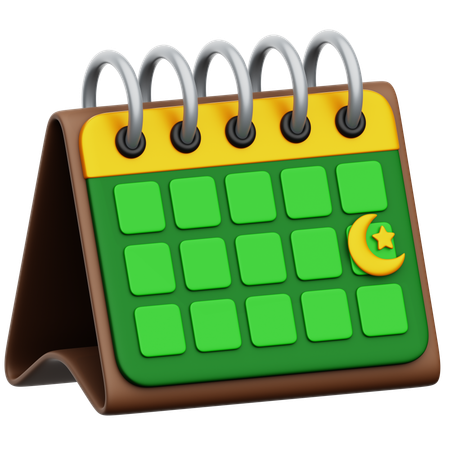 Calendário do Ramadã  3D Icon