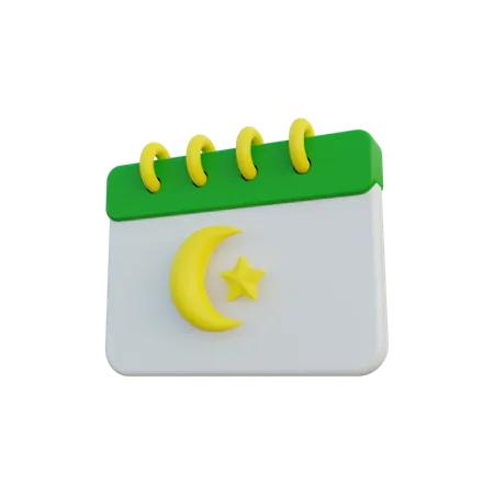 Calendário do Ramadã  3D Icon