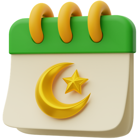 Calendário do Ramadã  3D Icon