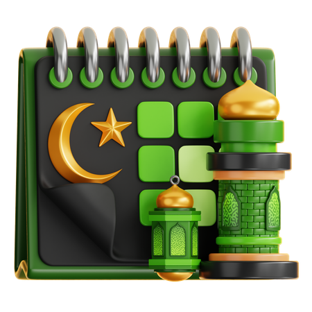 Calendário do Ramadã  3D Icon