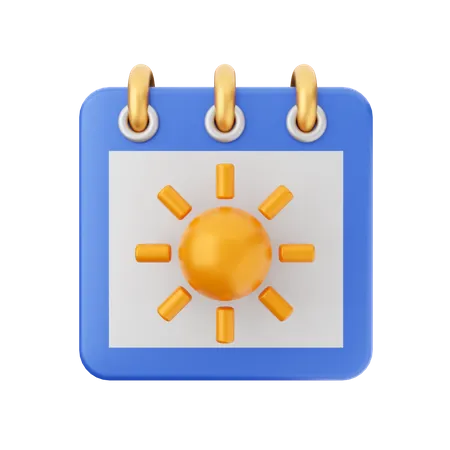 Calendario solar  3D Icon