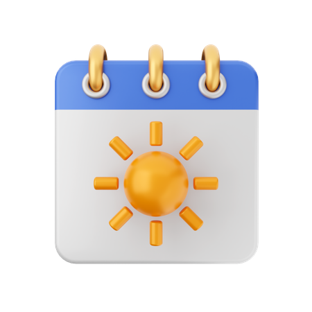 Calendário solar  3D Icon