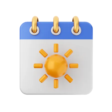 Calendário solar  3D Icon