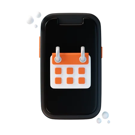 Calendario telefonico  3D Icon