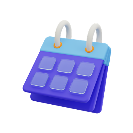 Calendario vacío  3D Icon