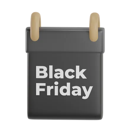 Calendario de viernes negro  3D Icon