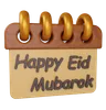 Calendrer Eid Mubarak
