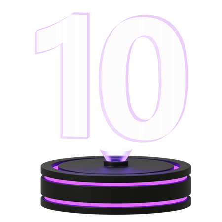 Calendrier 10  3D Icon