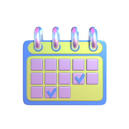 Calendrier  3D Icon