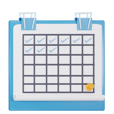 Calendrier  3D Icon