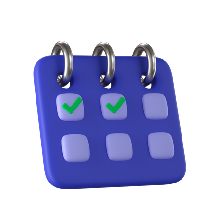 Calendrier  3D Icon