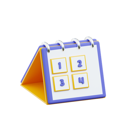 Calendrier  3D Icon