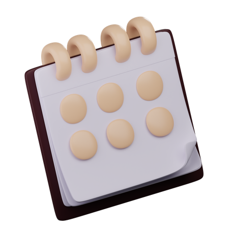 Calendrier  3D Icon