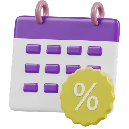 Calendrier  3D Icon