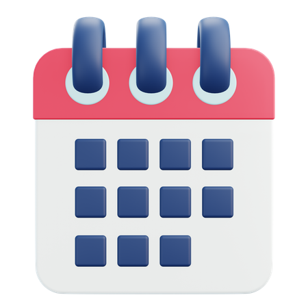 Calendrier  3D Icon