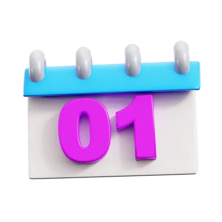 Calendrier  3D Icon