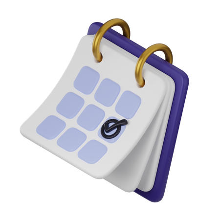 Calendrier  3D Icon