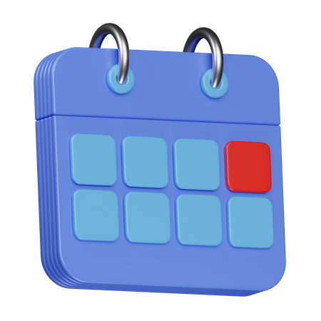 Calendrier  3D Icon