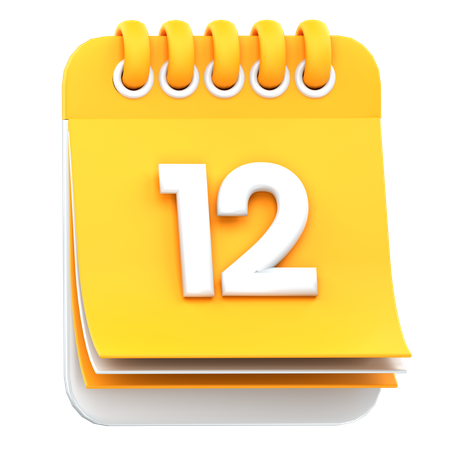 Calendrier  3D Icon