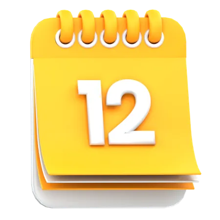 Calendrier  3D Icon