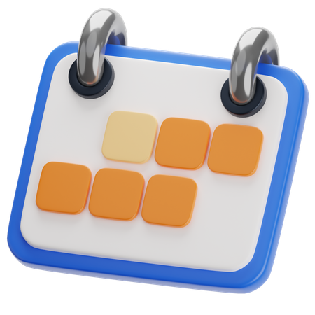 Calendrier  3D Icon